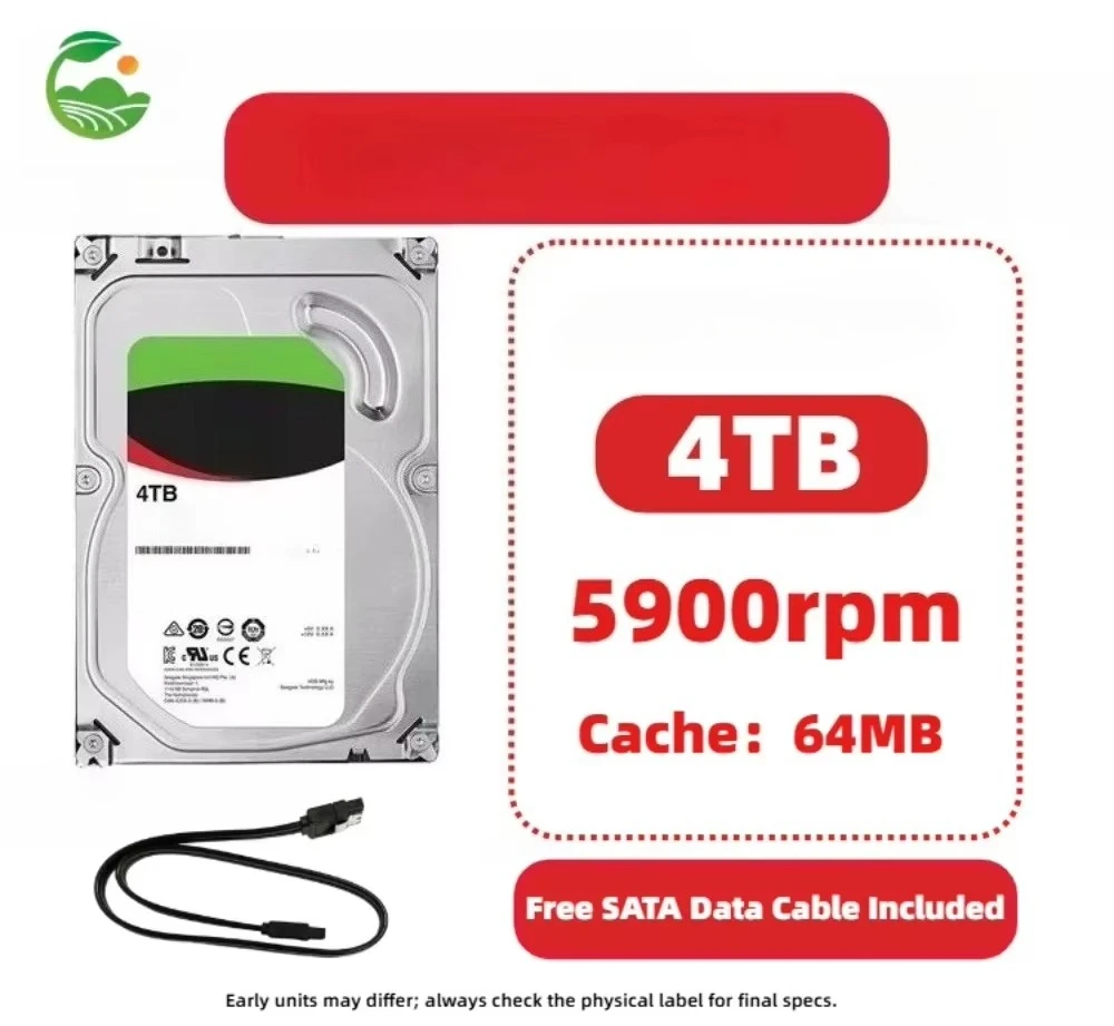 NAS 4TB CMR Enterprise-Class Hard Drive FOR ST4000VN006 – 7×24 High Workload, Reliable Storage for Network Attached Storage
