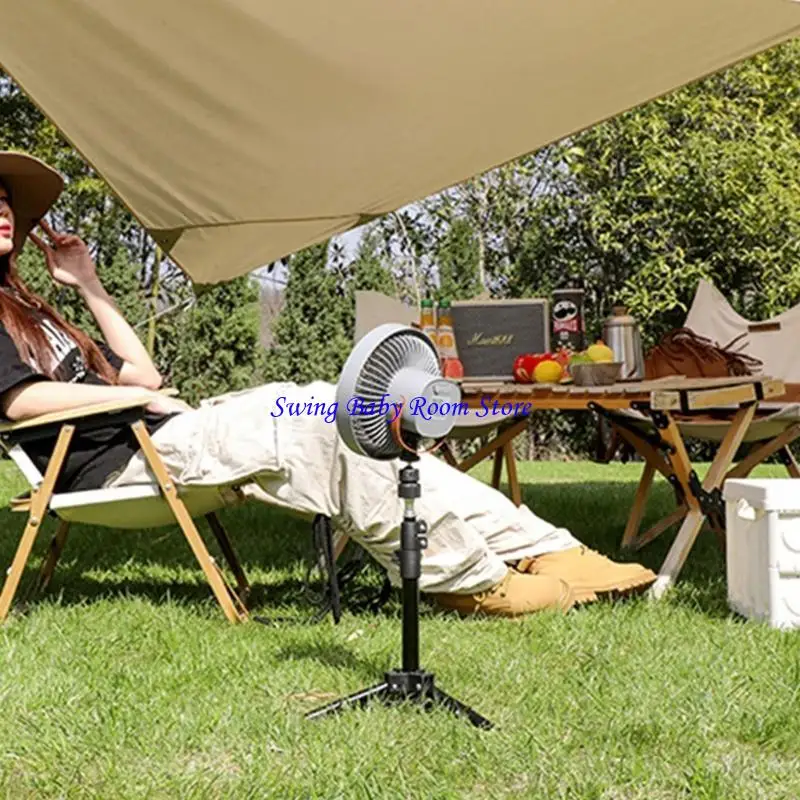 

K1AD Portable Mini Fan 3 Gears Wind Wind Desktop Cooler Гибкий штатив для домашнего офиса на открытом воздухе вентилятор с