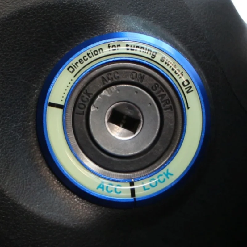 For Toyota Corolla Rav4 XV for KIA RIO K3 Hyundai Solaris Verna Tucson Car Luminous Ignition Key Ring Cover Decoration Sticker 2