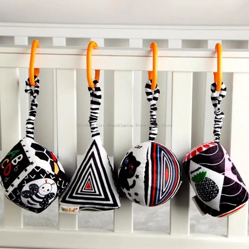 Serie in bianco e nero auto geometrica giocattoli sospesi per bambini