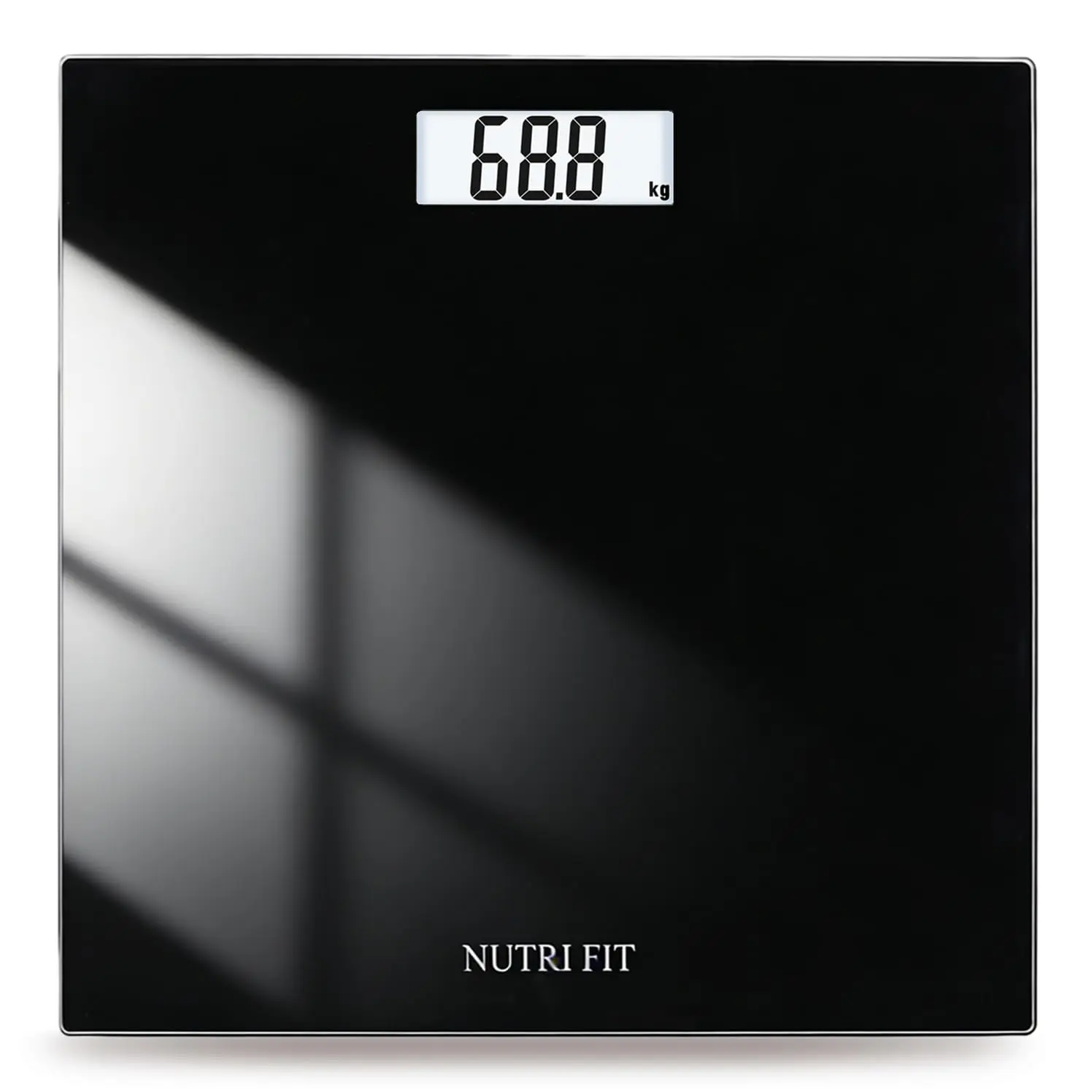 

Digital Bathroom Scale Ultra Slim 400 lbs Large Backlit Display Accurate for Gym Yoga Studio Black