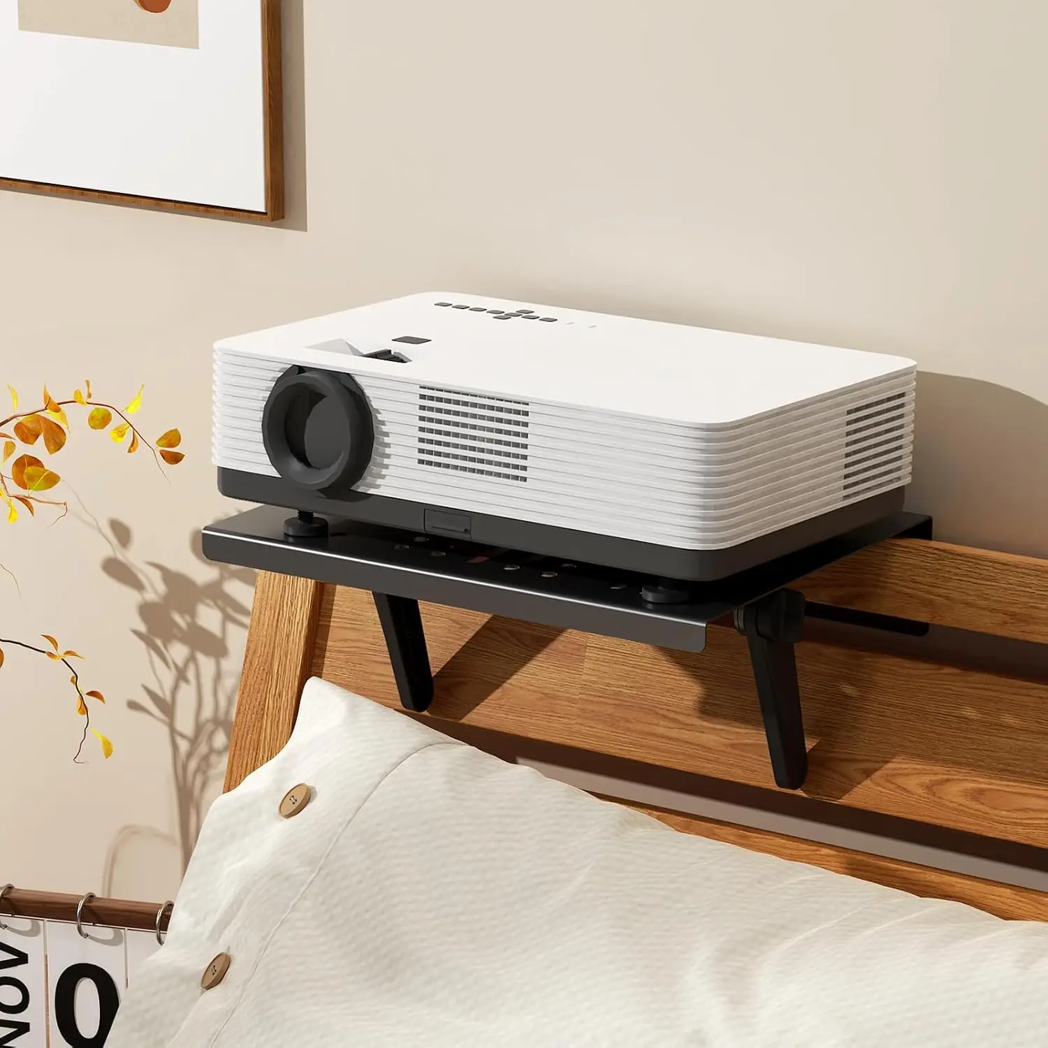 

Регулируемое металлическое крепление для проектора для дивана и кровати, складное, с вентилируемой конструкцией для удобного хранения