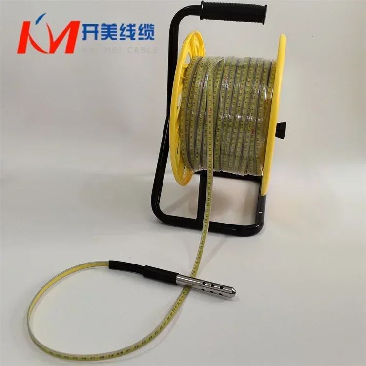 KM 50m 100m 300m 500m Steel Ruler Portable Water Level Depth Indicator Meter Tape