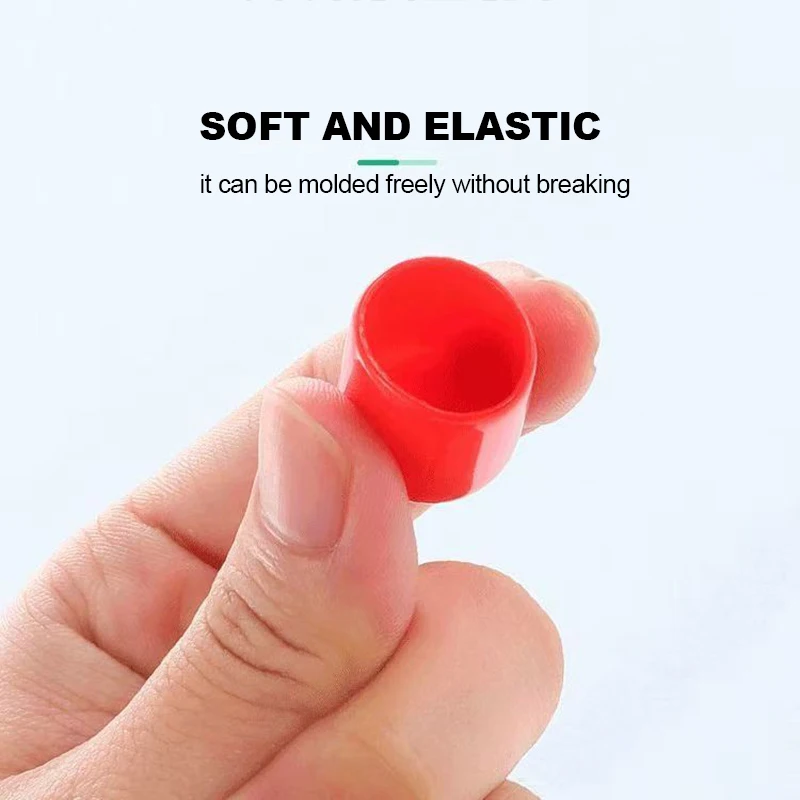 PVC Soft Sheath Rubber Screw Cover Silicone Cap Cover 1.3/1.5/1.6/1.8/2.0-114mm Seals Plugs Decorative End Caps Threaded Stopper