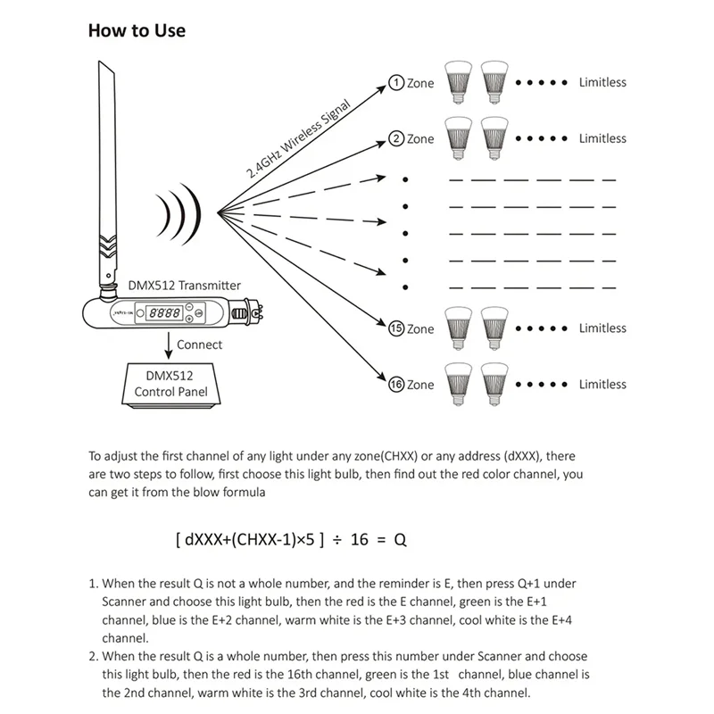 3Pin XLR トランスミッター 2.4Ghz ワイヤレス ISM Sgnal ディスコ LED ステージ PAR エフェクトライト-AU47