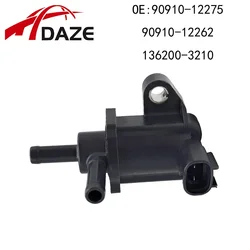 DAZE 90910-12275 136200-3210 Vapor Canister Purge Solenoid Valve For Toyota Atgo Passo Vitz Innova Fortuner Belta Hilux Yaris