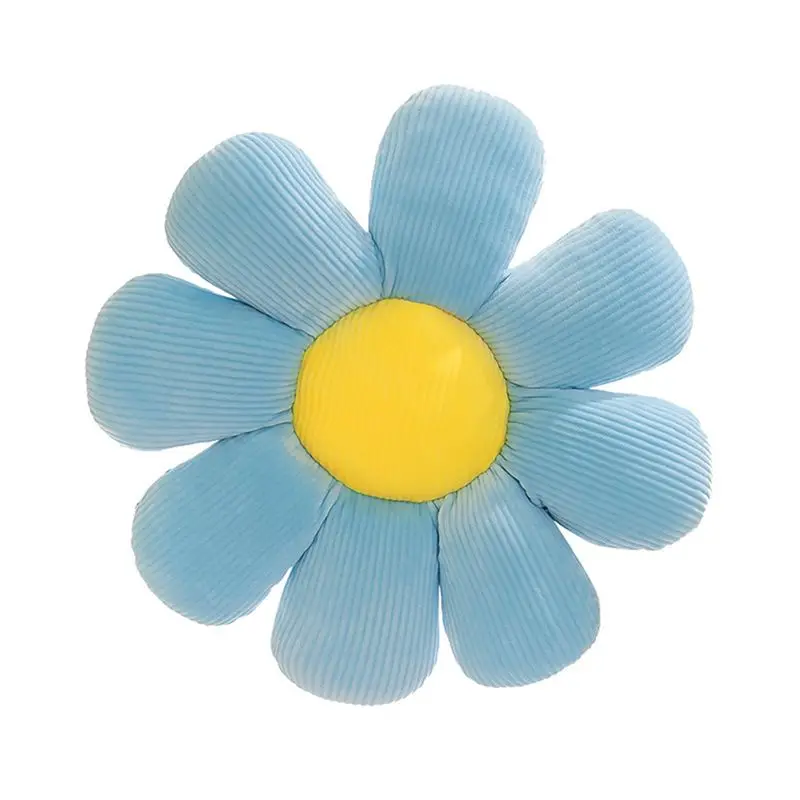 AT44-Blumenkissen, 50 cm großes blumenförmiges Kissen, Blumen-Bodenkissen, Sitzkissen, weiches Blütenblatt-Kissen für Zuhause, S