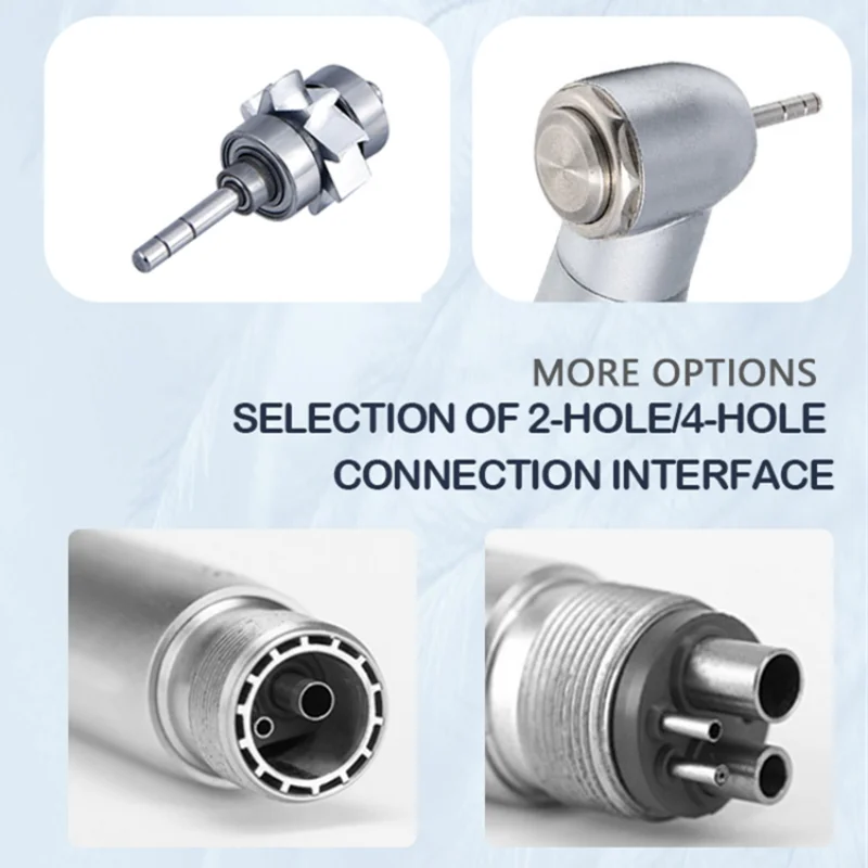TOSI Dental LED szybka rękojeść duża główka turbina powietrzna e-generator łożysko ceramiczne do dentysty 3 spray wodny 2/4 otwory