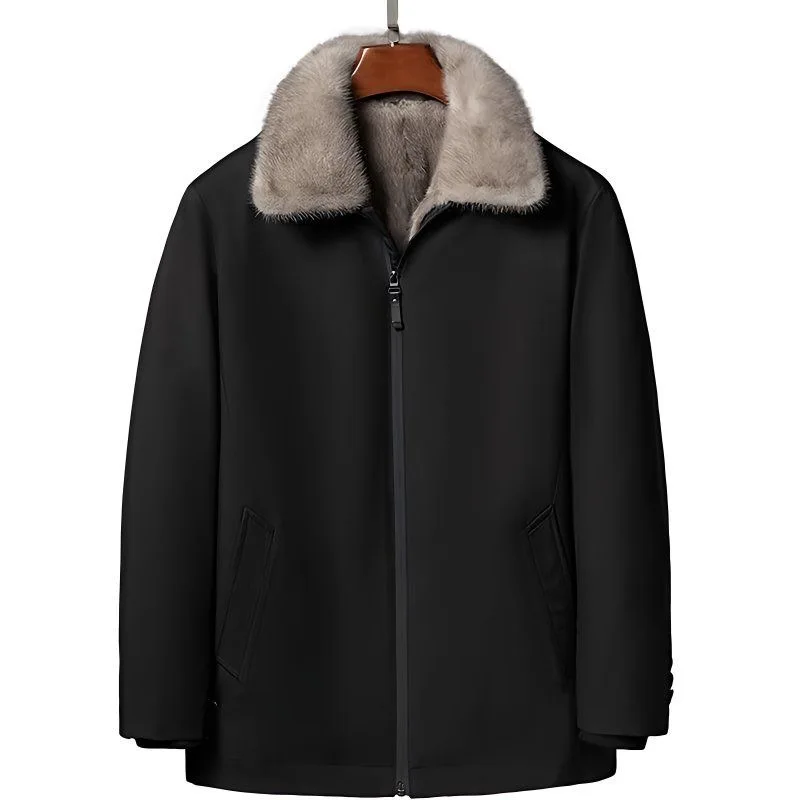 

New Autumn and Winter Fashion Solid Color Thickened Warm Windproof Jacket Men's Loose Sports Large Size High Quality Coat M-7XL
