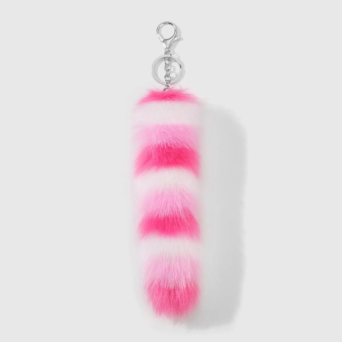 Plush Bag Charm High-Quality Animal Tail Keyring Faux Fur Tail Keychain Cute Fluffy Key Chain For Handbags Backpacks Keys