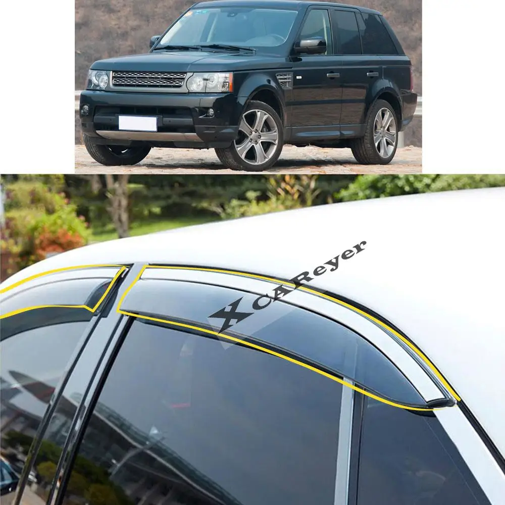 For LAND ROVER RANGE ROVER SPORT 2005 2006 2007 2008 2009 2010 2011 2012 2013 Sticker Window Glass Wind Visor Rain/Sun Guard