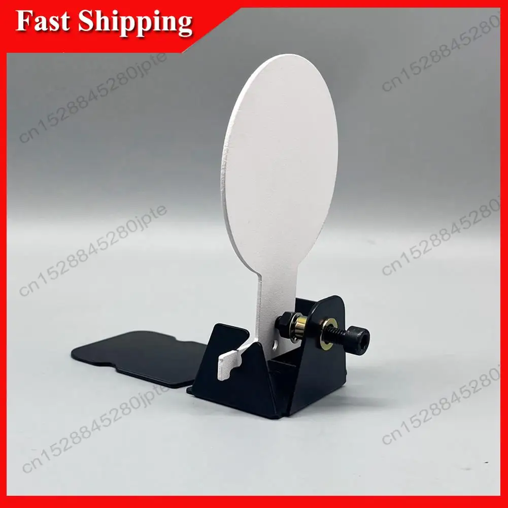 -ABUB Small Miniature Inverted Target Metal Shooting Practice Targets Manual Reset Practice Targets Durable Easy To Use White&Bl
