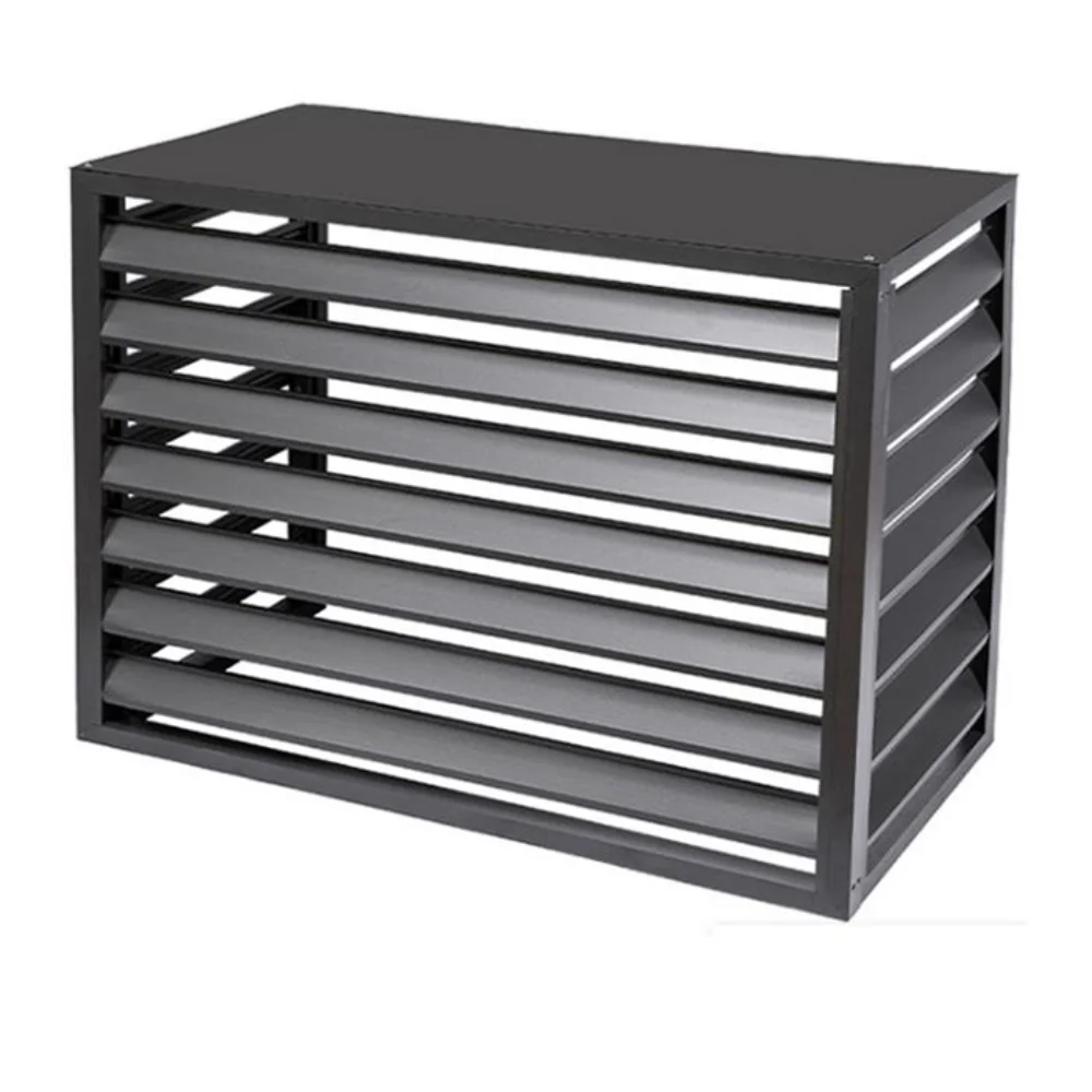 Wall  aluminum insulation louver decorative outdoor cleaning cubre aire exterior metal air conditioner cover