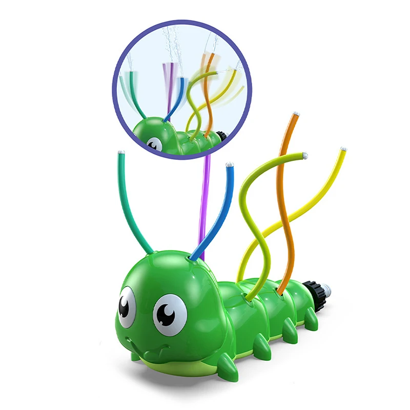 

Caterpillar Sprinkler Splash Toy For Kids Rotation Swinging Sprinkler Fun Lawn Water Play Toy Perfect For Outdoor Garden Party