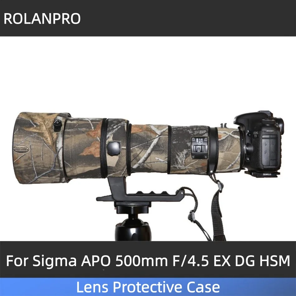 

ROLANPRO Lens Cover for Sigma APO 500mm f/4.5 EX DG HSM Camouflage Lens Clothing Rain Cover Lens Sleeve Guns Case