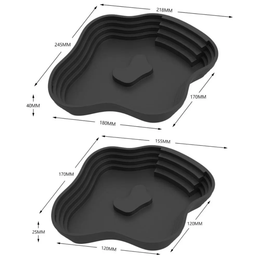 New Plastic Turtle Water Basin Double-sided Use Stepped Design Frog Bathing Basin Multi-size Pet Food Bowl Reptile Habitat view 6