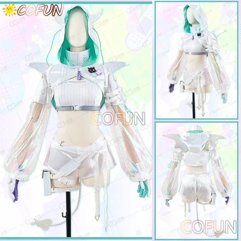 COFUN Vtuber Hololive Tokoyami Towa Cosplay Costume Halloween Outfits Women Performance Costumes Towa Wig Anime