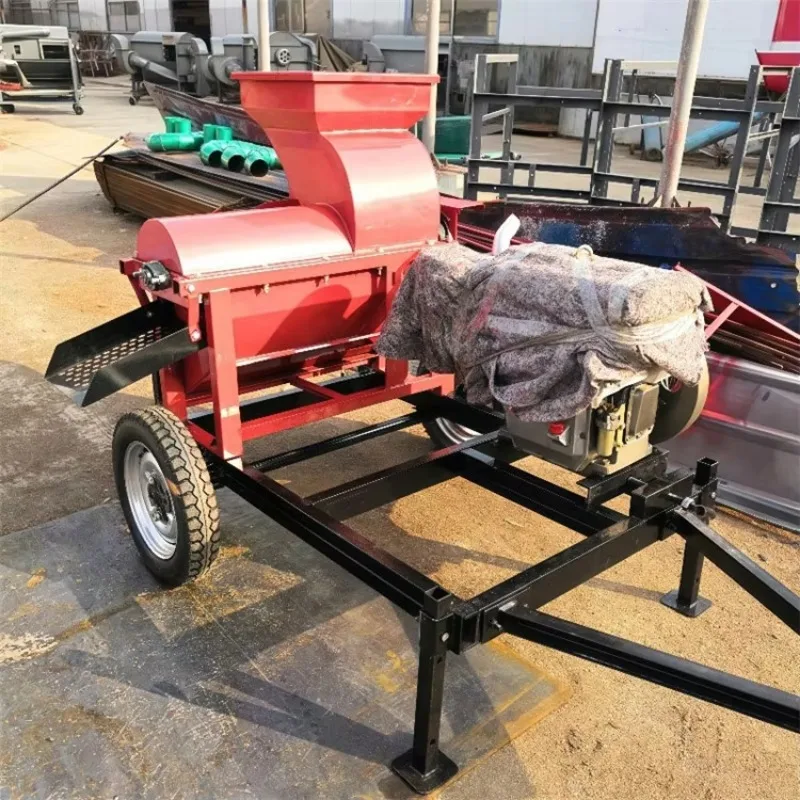 20254-5Tディーゼル式トウモロコシ脱穀機、トウモロコシ殻剥き機、農場用トウモロコシ皮むき機