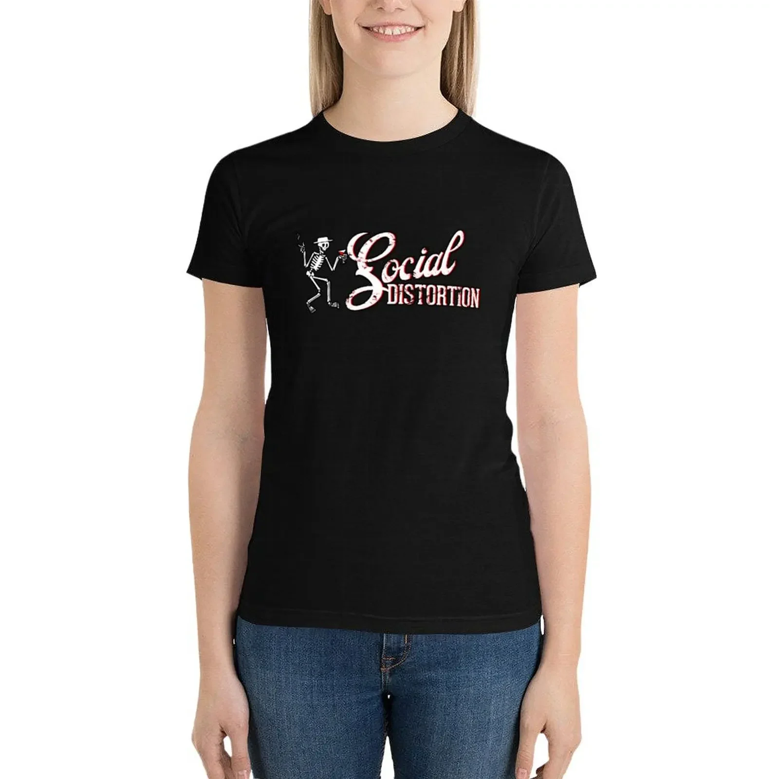 

Social Distortion logo T-Shirt Aesthetic clothing funny t shirts for Womens