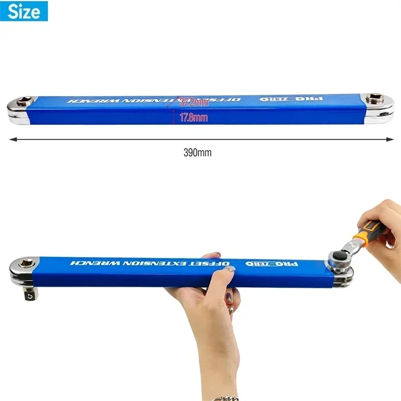 أداة تمديد المساحات الضيقة 1/2 بوصة. 1/4 بوصة. 3/8 بوصة. مجموعة أدوات إصلاح السيارات المنزلية، مفتاح تمديد احترافي بدون أوفست