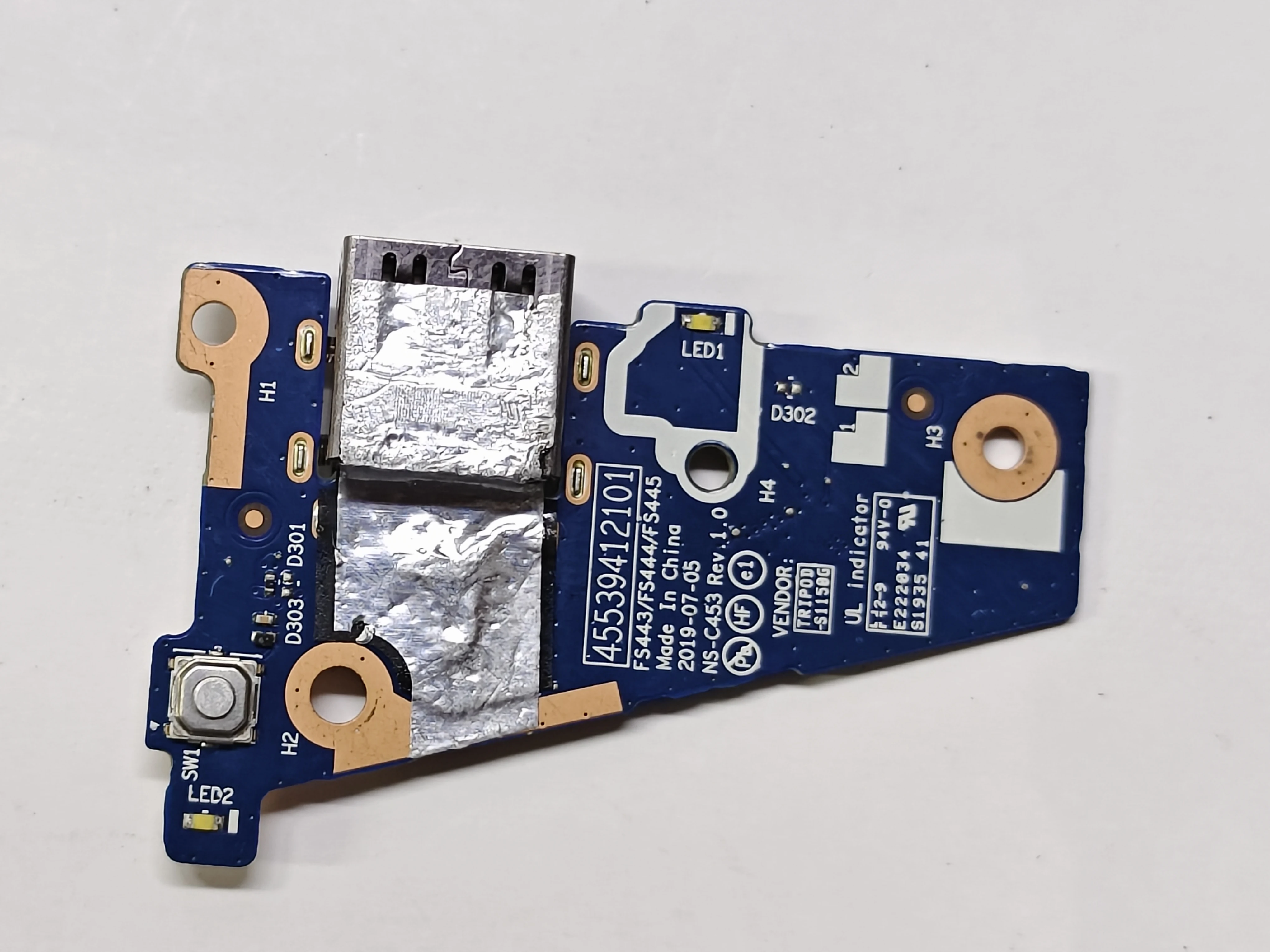 Original NS-C453 small board for Lenovo YOGA s740-14il S740-14IML USB board switch button board FS443/FS444/FS445 NS-C453