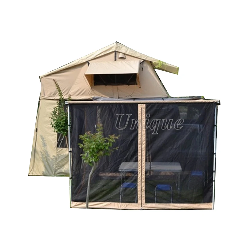 Camping Anti Mosquito Roof Top Tent, Waterproof, Suv Car Side Awning, Mesh Room