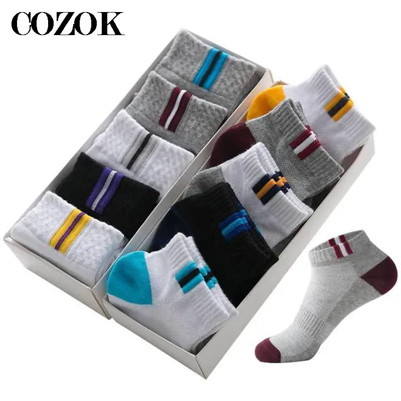 5pairs=10pcs Men Socks Classic Business Brand Calcetines Hombre Socks Men Quality Breathable Cotton Casual Socks EU39-43 Meias