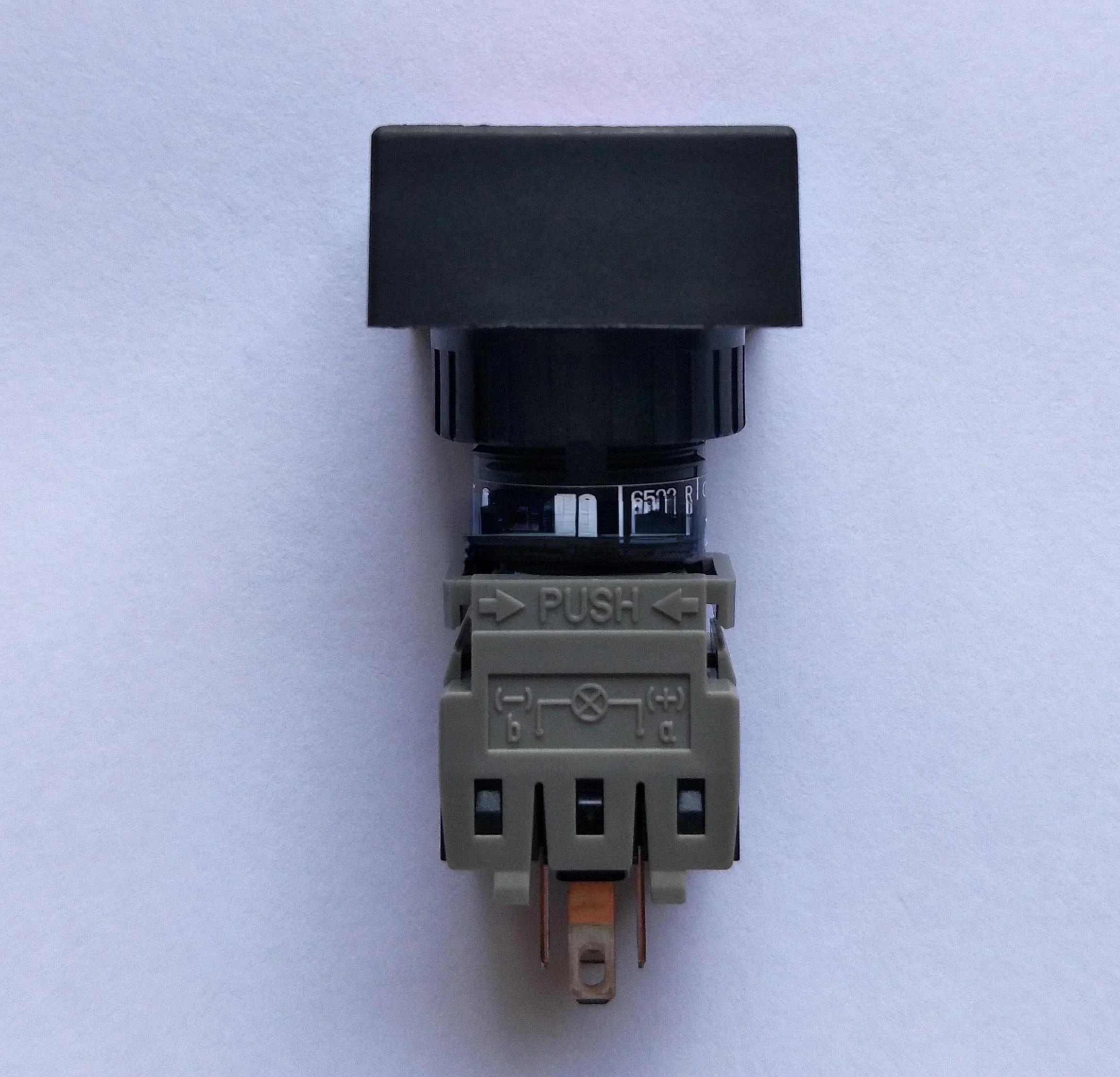 

Original AH165-2SFL E3 24V LED color white green red button indicator 16mm switch