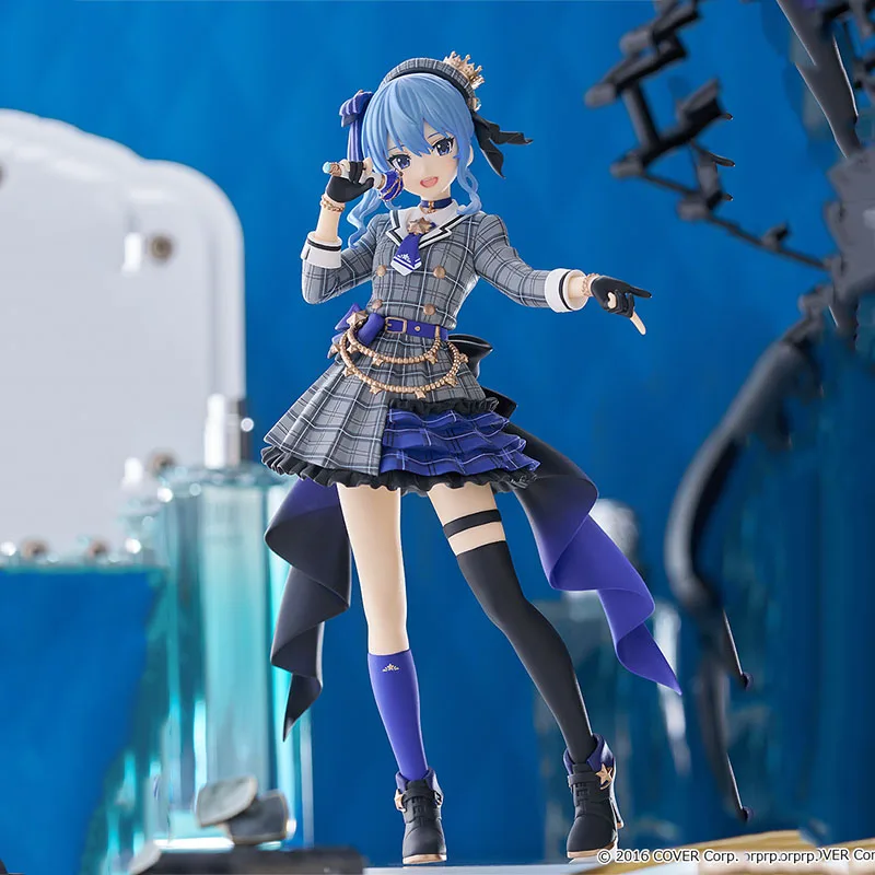 ฟิกเกอร์อนิเมะแท้จาก GSC POP UP PARADE Hololive Hoshimachi Suisei ของสะสมแบบมีกล่อง ของตกแต่ง ของขวัญ