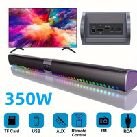 350W Bass Diaphragm TV Echo Wall Speaker Home Living Room Home Cinema Projector Wireless Bluetooth Speaker Colorful Lighting