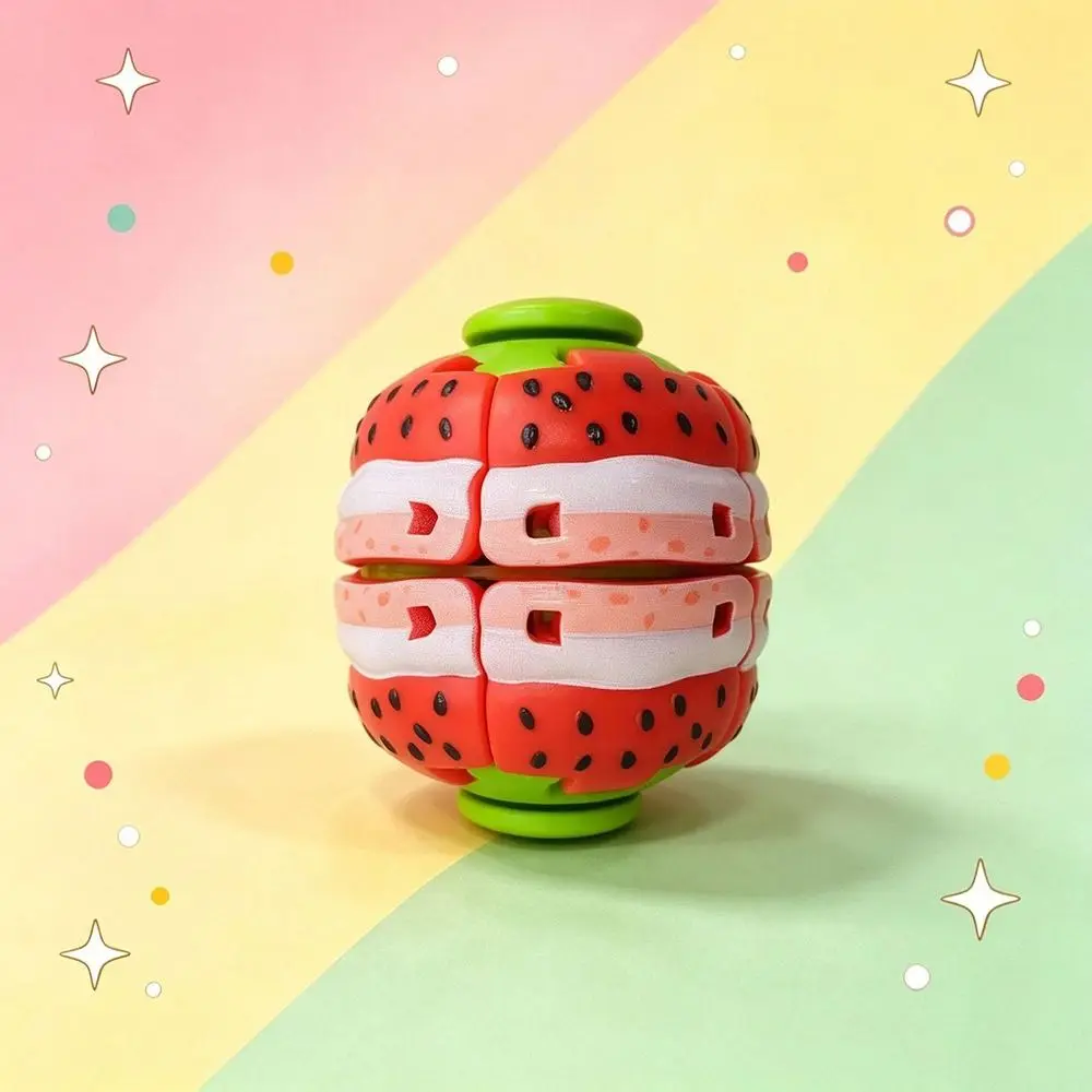 PP Fruit Spinner Press and Rotate 3D Printed Fidget Spinner Fruit Shaped Random Style 3D Printed Fidget Leisure Entertainment