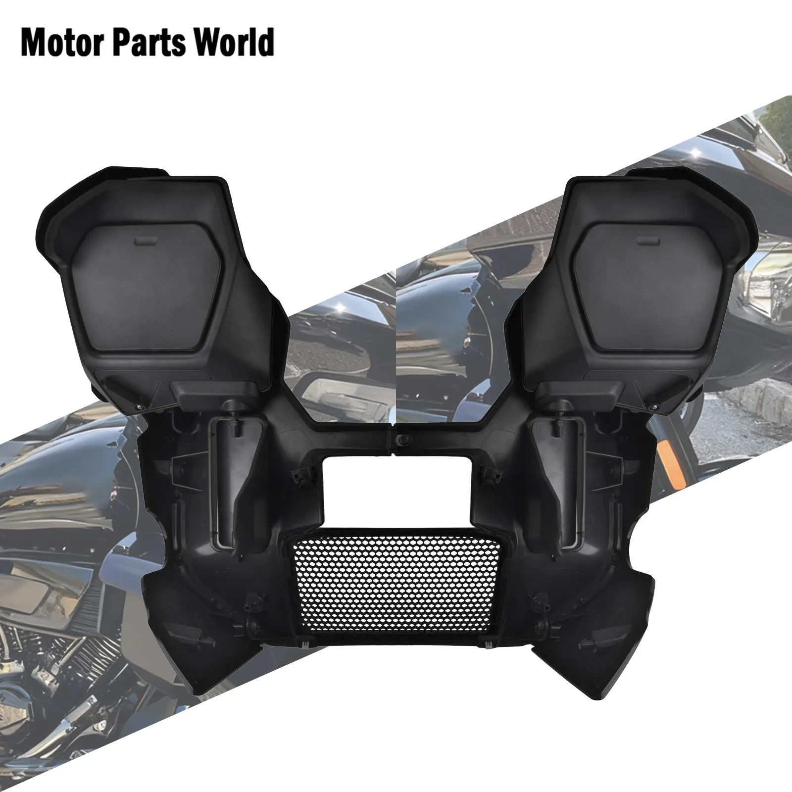 

Motorcycle Fairing Lowers Cover Extended Chin Spoiler Kit For Harley Touring CVO Street Road Glide 2023-Up FLHX FLTRX 24-Later