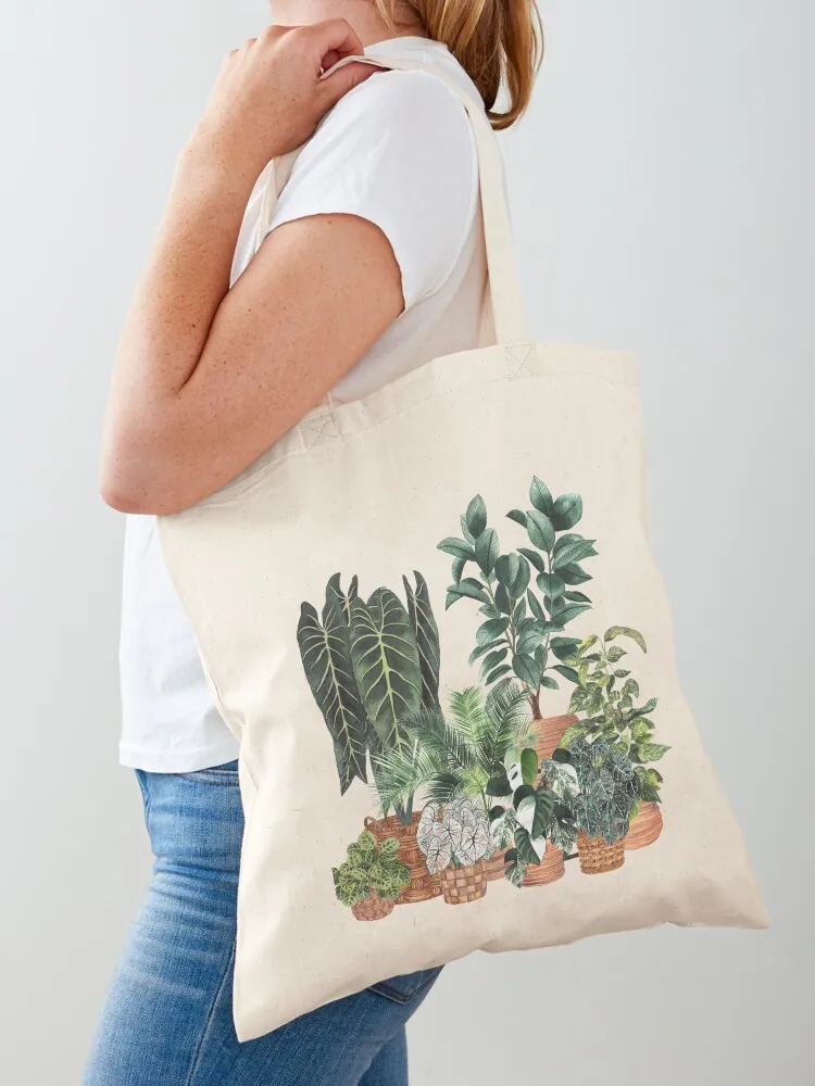 

House Plants Illustration 7 Tote Bag Cloth bag tote bag women shopping cart bags Women's