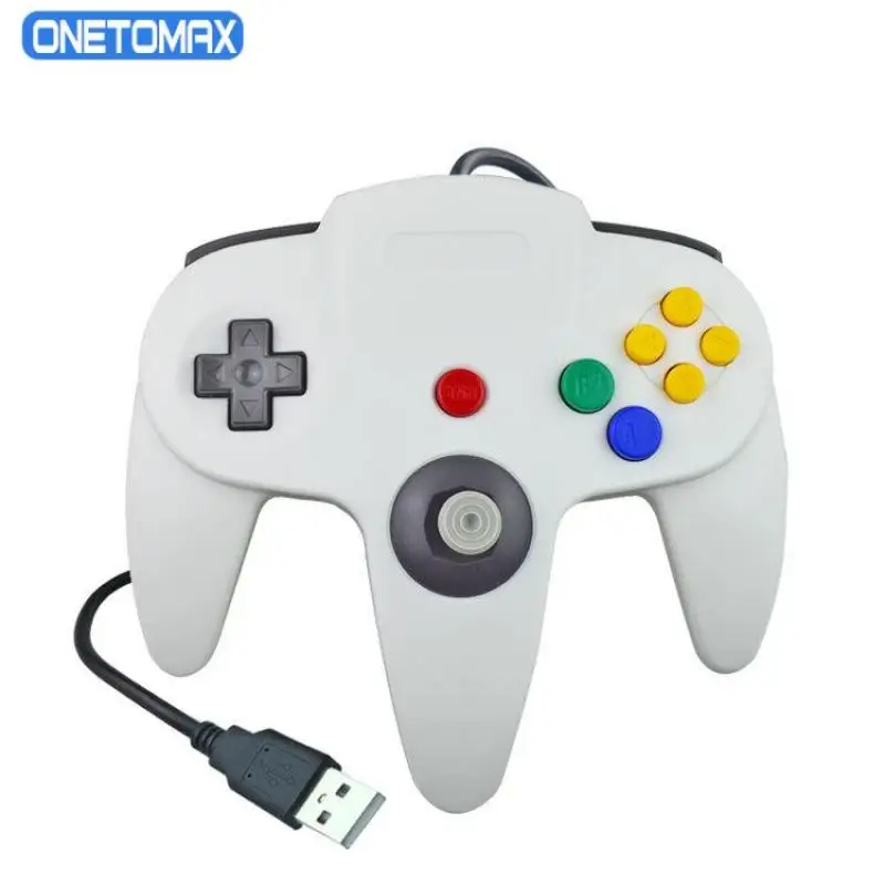 Nintendo 64USB 유선 게임패드, 호스트 N64 컨트롤러 게임패드 조이스틱, 클래식 64 콘솔 게임, Mac 컴퓨터 PC용