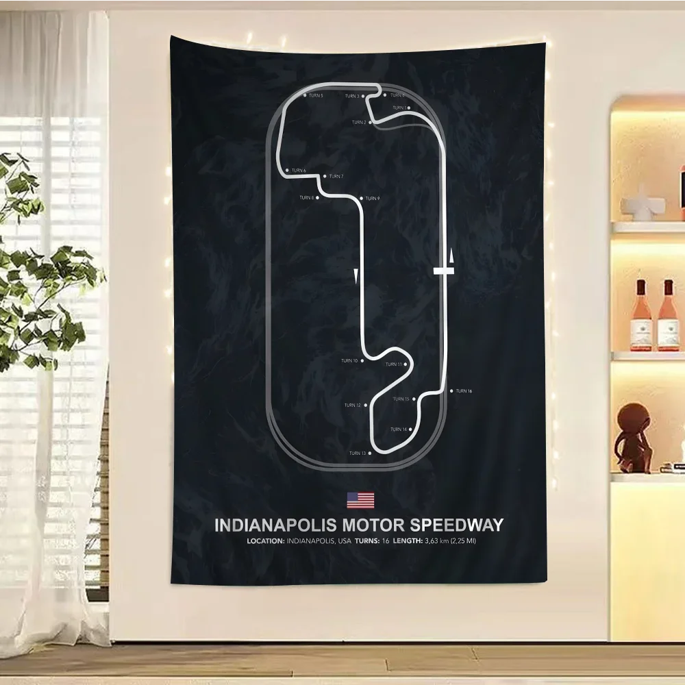 

F-Formula 1, I-Imola M-Monaco, трековая схема, большой гобелен, индийский Будда, украшение на стену, колдовство, богемный декор в стиле хиппи, одеяло