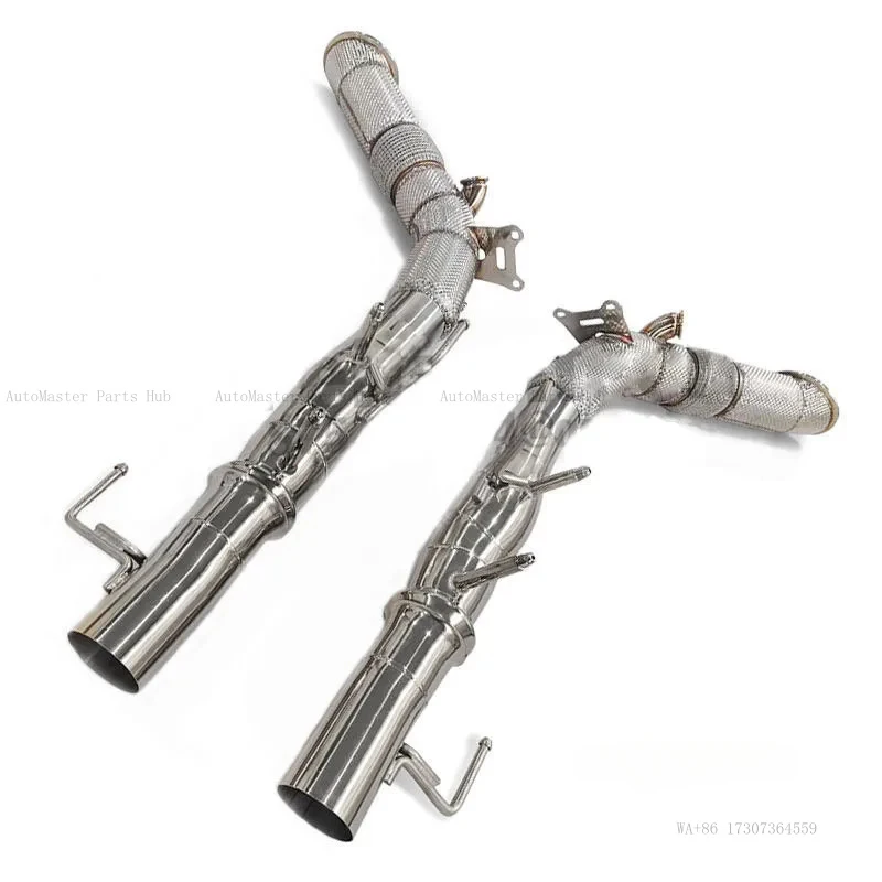 

Exhaust Pipe High Quality Manifold Headers With Heat Wrap Sf90 3.9t V8 2019+ Ss304 Downpipe Tuning Muffler Exhausts