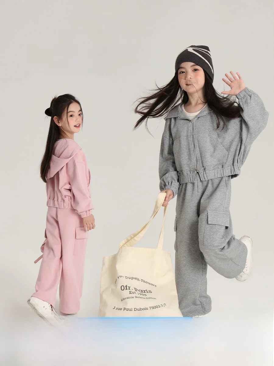 casual-knitted-long-sleeve-pants-set-for-girls-trendy-autumn-wear-children's-clothing-dainty-outfit-two-piece-ensemble