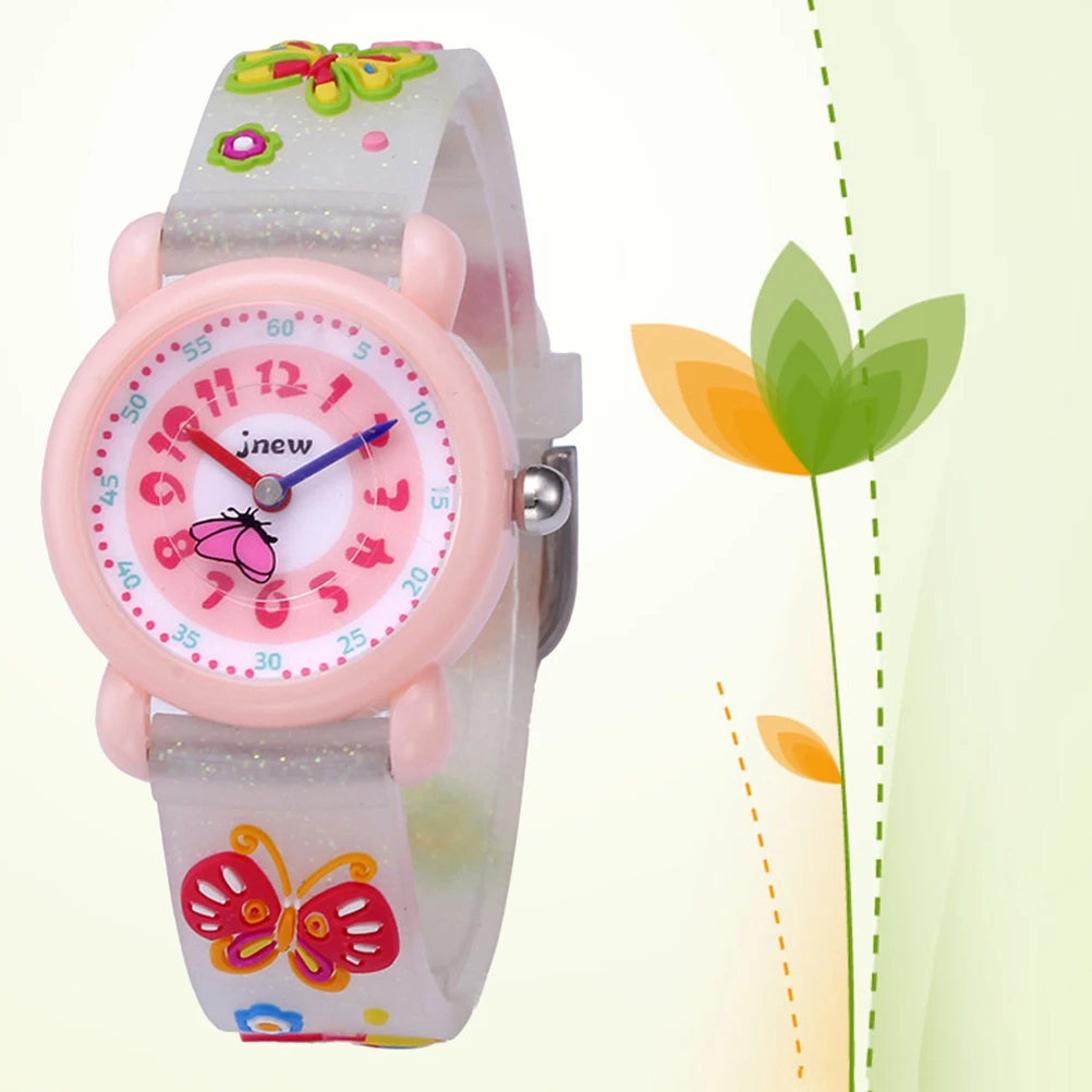Cartoon 3D Silicone Waterproof Quartz Watches for Kids Primary School Children's Watch Girl Boy Teacher