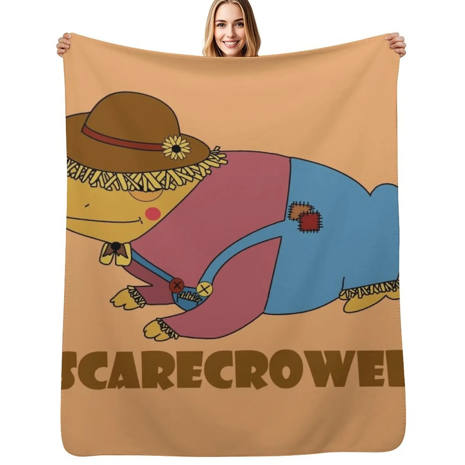 

Scarecrowed Throw Blanket Cozy Light Blanket for Travel Camping Picnic