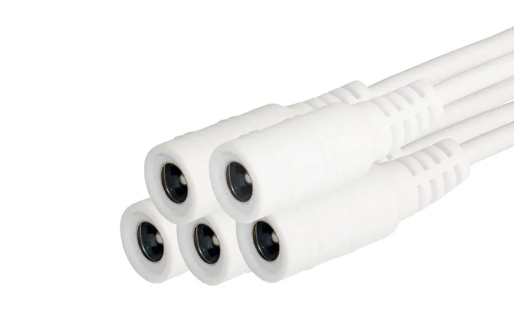 Adaptateur de prise femelle DC5.5, blanc, surveillance de l'alimentation, jouet électronique, interface d'appareil électronique