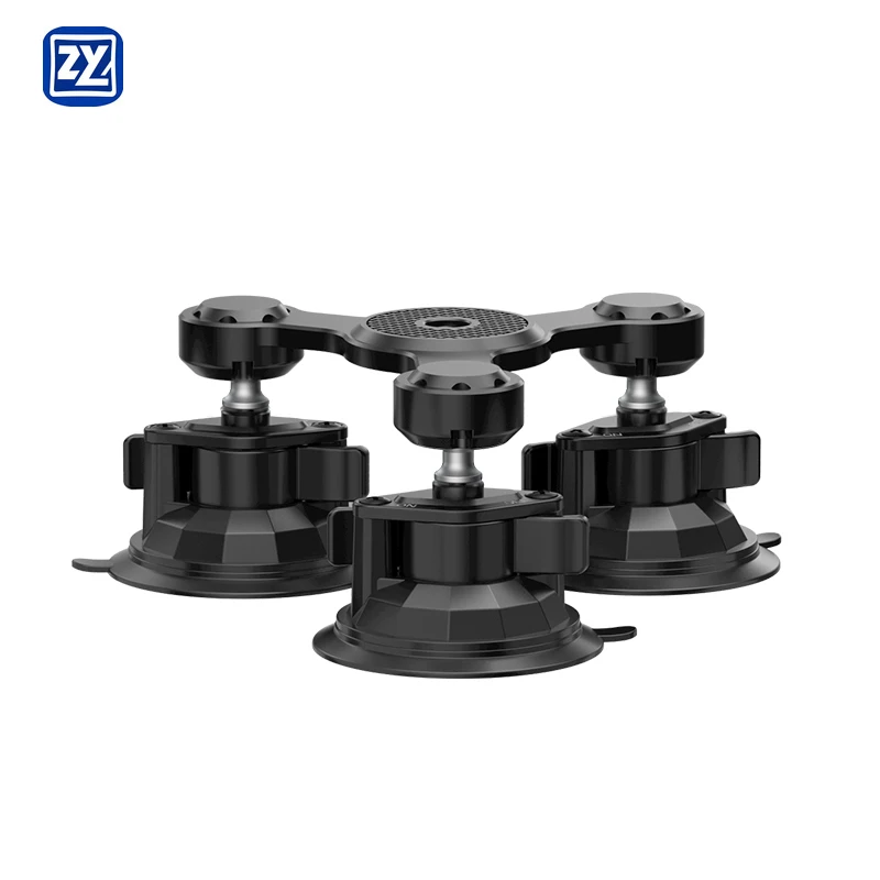 

Крепление на присоске для камеры: тройная усиленная присоска, поворотный замок, простое управление, базовая пластина для DSLR, SLR и беззеркальных камер