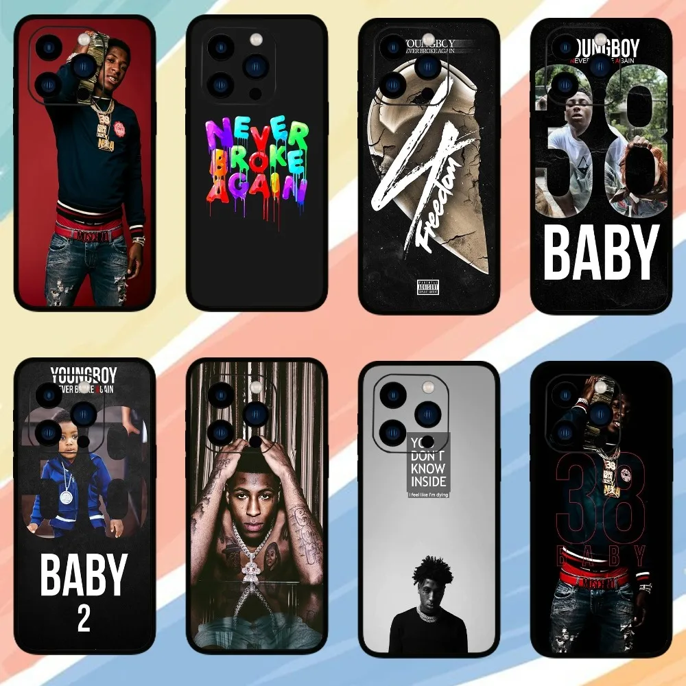 Singer YoungBoy Never Broke Again  Phone Case For iPhone 15 14 13 12 11 Pro Max mini XS XR X 8 Plus SE Cover