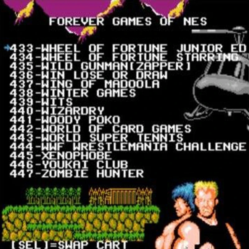 2025 FOREVER DUO GAMES OF 852 in 1 (405+447) خرطوشة ألعاب لعربة ألعاب 60 دبابيس، إجمالي 852 لعبة شريحة فلاش 1024 ميجابايت في الاستخدام