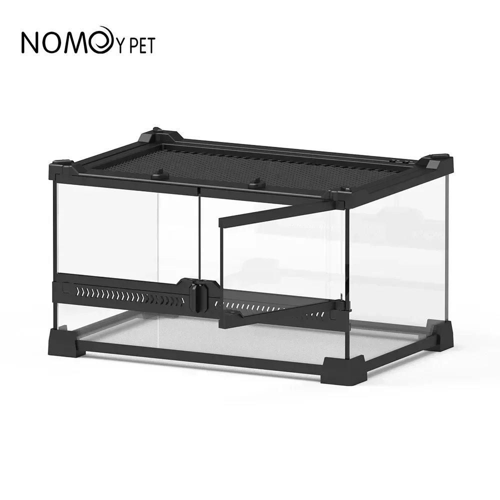 

Amphibious Habitat Rainforest Tank Large Reptile kennel Glass Turtle Terrarium Lizard Supplies Tempered Transparent Breeding Box