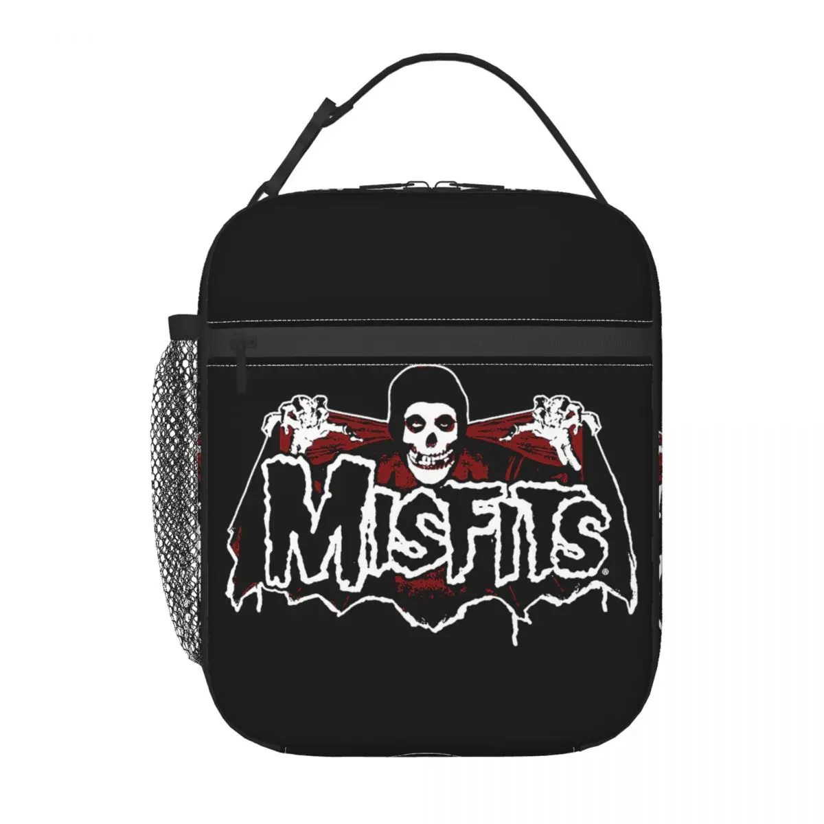 Custom Punk Rock Band Misfits Lunch Bag Women Warm Cooler Insulated Lunch Box for Kids School Children