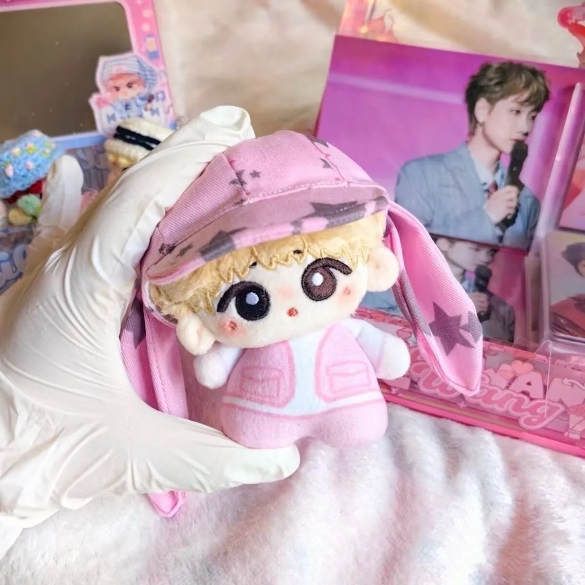 Wang Sulong's 10cm cotton doll attributes around the celebrity, giving friends New Year gifts, changing into doll pendants view 3