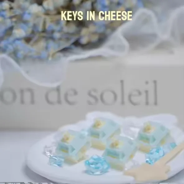 Keygeek Blue Cheese V2 Switches Mx Structure Linear Switch Accessories Customized For Mechanical Gaming Keyboard 70/90/110pcs