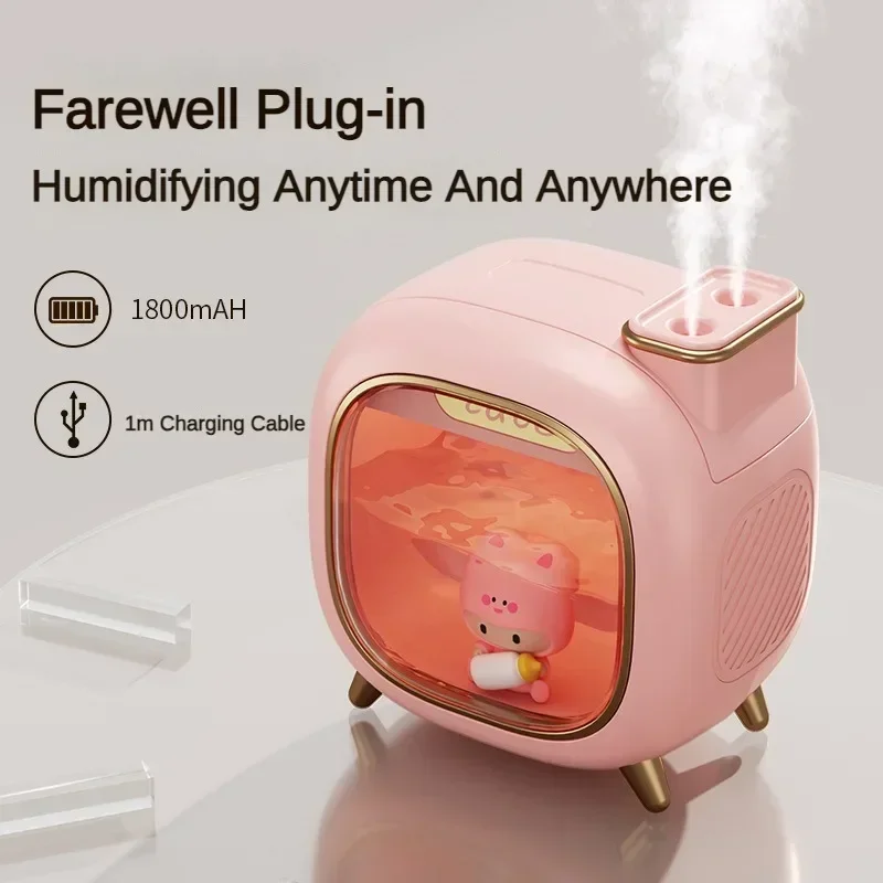 Mini humidificateur d'air portable d'aromathérapie, diffuseur d'huiles essentielles, humidificateur d'air USB pour voiture, maison, voyage, 500ml
