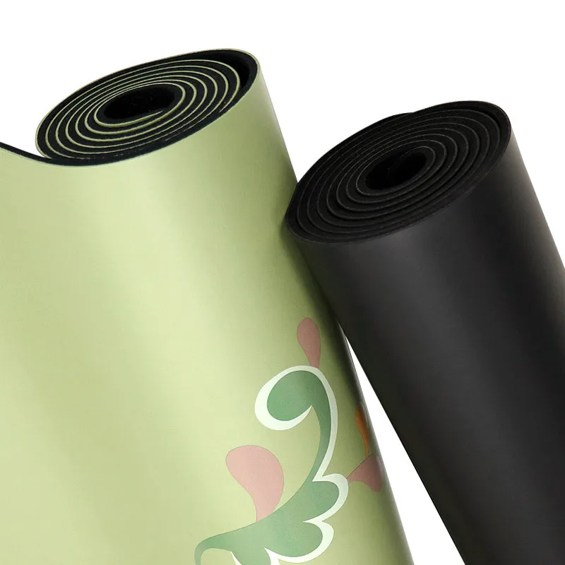 Lezyan Newest Natural Rubber Pu Yoga Mat Multi-Color Sweat-Absorbent Non-Slip Fitness Widened Workout Gymnastics Gym Exercise