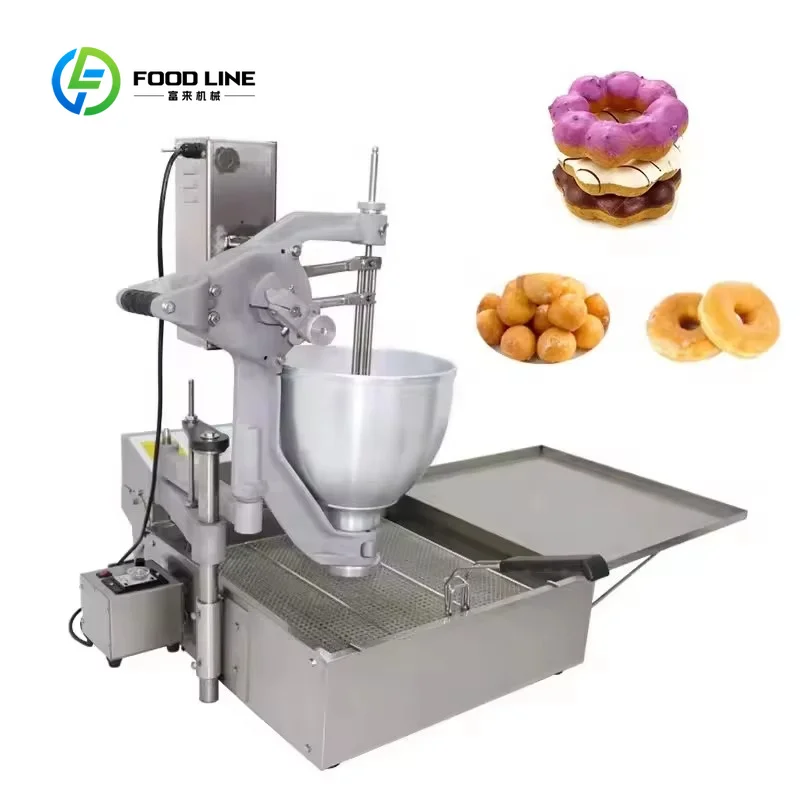 Customized Stainless Steel High Productivity Semi-Automatic Donut Making Machine with Nuts Option Fully Automatic Donut Machine